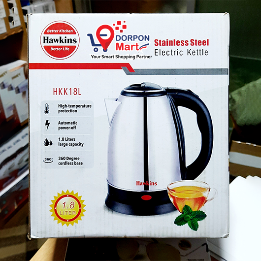 Hawkins Automatic Cordless Stainless steel Electric Kettle 1.8 liter